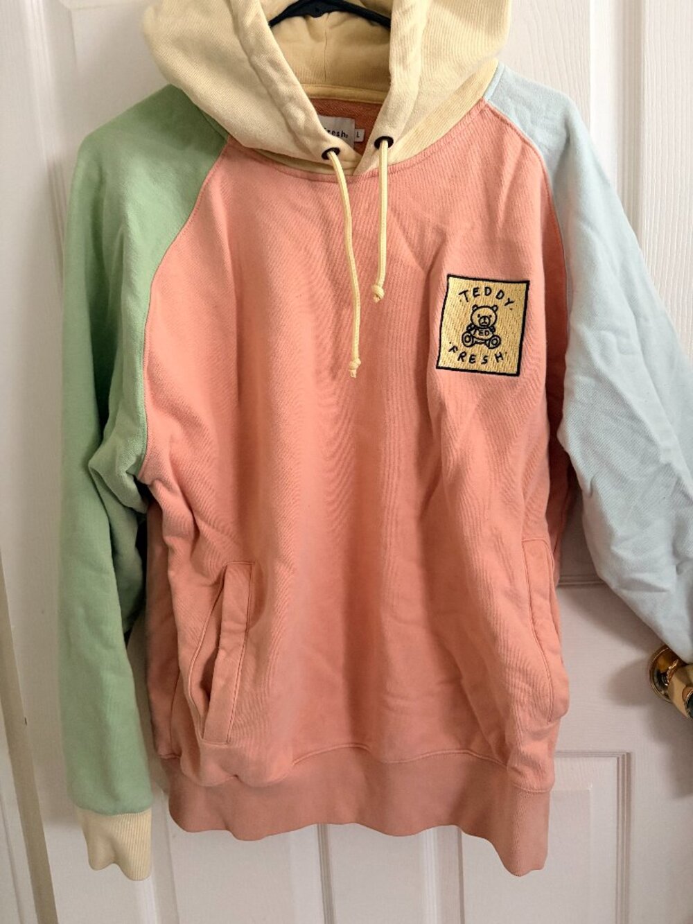 Teddy Fresh Color Block Hoodie